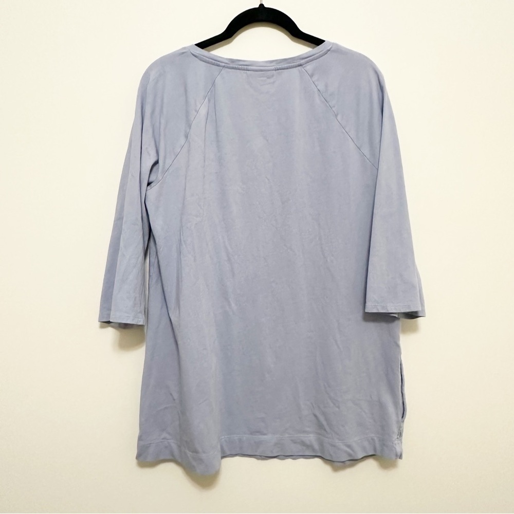 PureJill by J Jill Periwinkle Pull Over Tunic Size Medium Relaxed Fit Pockets - Picture 6 of 11
